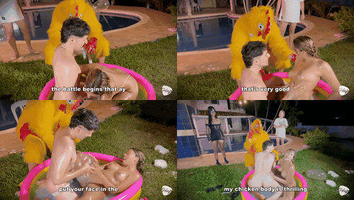 Frisby's chicken organizes fight between ALIX VLOGS and LARA ROSS to see wh.gif