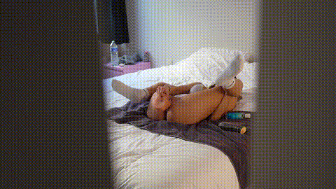 CATCH MY HORNY STEPSISTER PLAYING WITH A ZUCCHINI, SHE LET'S ME FUCK HER AN.gif