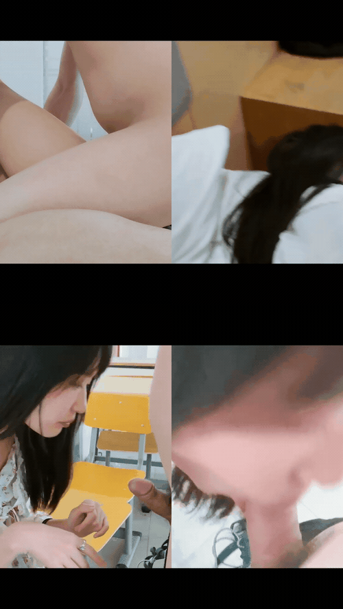 河北燕山大学女学生 张洛汐 性爱私拍被爆 长相清纯私下却是男友专属母狗 口交爆操怼脸.gif