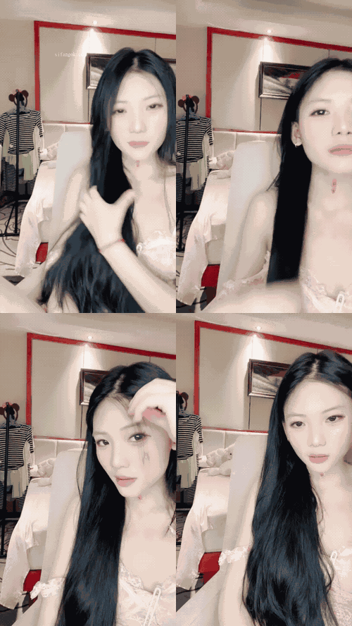绝色女神 肤白貌美【囡囡儿】蜜桃臀大肥逼 大奶美乳 性感丝袜长腿嫩穴 大屌抽插喷水 (.gif