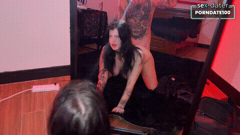 GOTH GIRL UNMASKED - She Sent Nudes in SEX-DATER… Then Took The Biggest Cock Of.gif