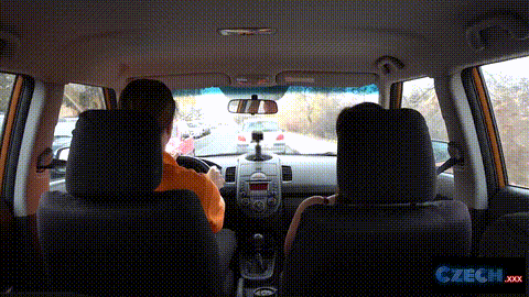 The Finest Pair of Czech Natural Tits in a Driving Lesson - CZECH XXX_p5.gif