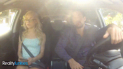 REALITYJUNKIES - Pretty Hitchhiker Repays Her Driver With Intense, Passionate Se.gif
