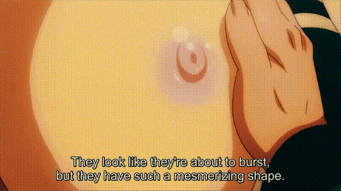 Race, with His Huge Dick, Loves to Fuck Busty Girls with a Ahegao Look on Their .gif